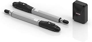 GATEXPERT SW440DC Dual Swing Gate Opener Kit Automatic Gate Operator for Gates up to 440 Pounds and 13 Feet (Grey Color)