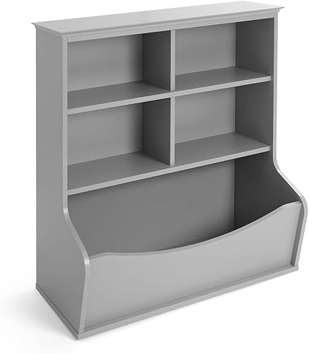 Miniatura 31 de CAPHAUS Organizador de almacenamiento de juguetes para niños, cubo de almacenamiento abierto, libro multifuncional, gabinete de almacenamiento de E.