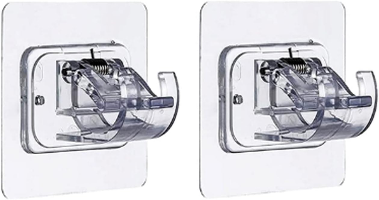 Wall Mount Curtain Hook Wall Brackets Towel Rod Hooks for Home Bathroom & Hotel Standard/Upgraded Curtain Rod Bracket (Color : A) (B )