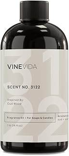 VINEVIDA Scent NO. 3122 Fragrance Oil - 16oz (1lb) - Inspired by: Oud Wood Fragrance Oil for Candle Making - Made in USA Candle Scents Scents for Soap Making