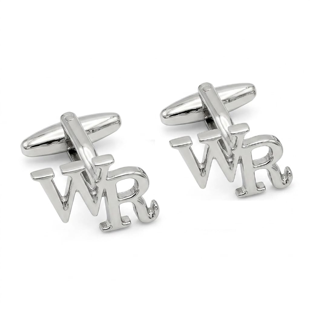 Cufflinks for Men Formal, Personalized Cufflinks Elegant Accessories for Business and Wedding Events wedding gift for best friend Set of Two Pieces with WR Mark-image-30
