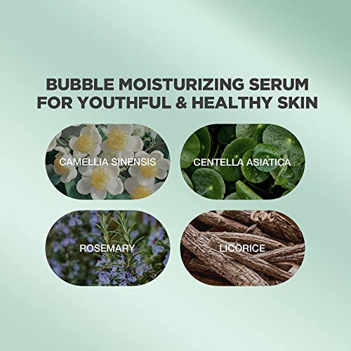 Bubble Moisturizer | Advanced Bubble Moisturizer Serum | Bubble Skin Care For Face | Bubble Moisturizer Serum With High Concentrate Of Centella Asiatica And Hyaluronic Acid | Skin Rejuvenating Bubble Skincare | Korean Bubble Skin Care Serum With Natural Ingredients | Bubble Moisturizer Serum For All Skin Type | Moisturizing And Nourishing Bubble Skin Care | 3.38 Fl Oz #TOP4