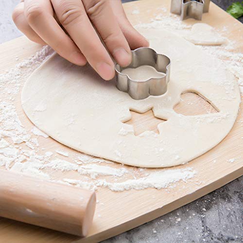 Biscuit Cookie Cutter Donuts Cutter Pastry Muffin Crumpets Sandwich Cutters Flower Round Heart Star Sharp Cookie Cutter Biscuit Brownie Cookie Cutters For Kids Vegetable Fruit Cutter #TOP3