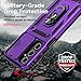 for Samsung Galaxy A16 5G Case with Camera Lens Cover HD Screen Protector, Dual Layer Military-Grade Drop Tested Magnetic Ring Holder Kickstand Protective Phone Case for Samsung Galaxy A16 5G (Purple)