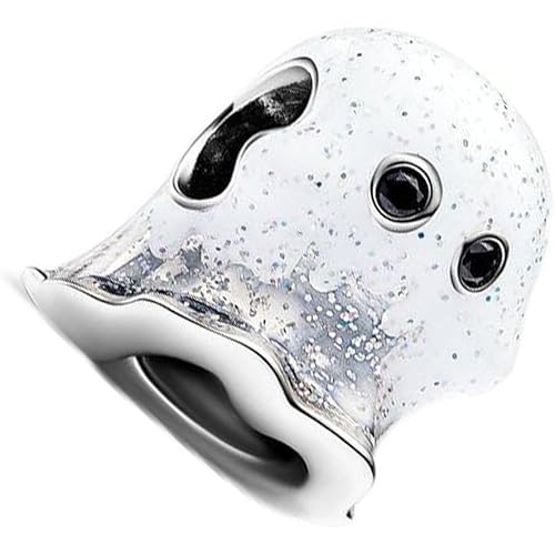 Glow-in-the-dark Sparkling Skull Charm Fit Women Bracelet Necklaces Fashion Gifts 925 Sterling Silver DIY Jewelry