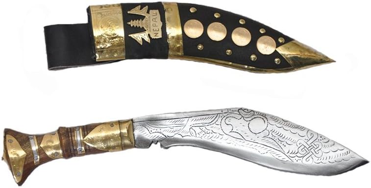 9" Coin Decorative Khukuri, Handmade, Kukri, Blade,kukuri, Knife