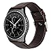 Gear S2 Classic Leather Band, Vintage Series Gear S2 Classic Band Genuine Leather Strap Replacement Band with Classic Stainless Steel Buckle for Samsung Gear S2 Classic Smart Watch SM-R732 - Coffee