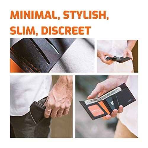 SlimFold MICRO Minimalist Front Pocket Vegan Slim Wallets for Men (RFID Blocking)4