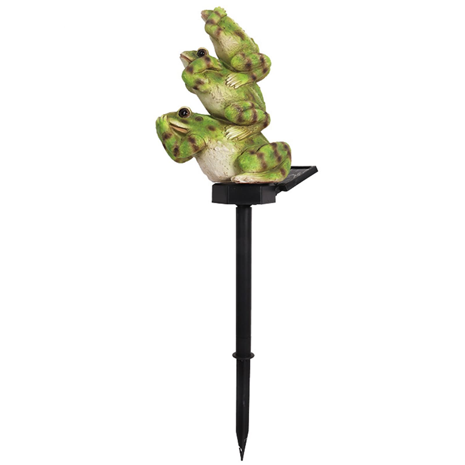 Lampe solaire grenouille en résine décorative étanche pour allée et pelouse