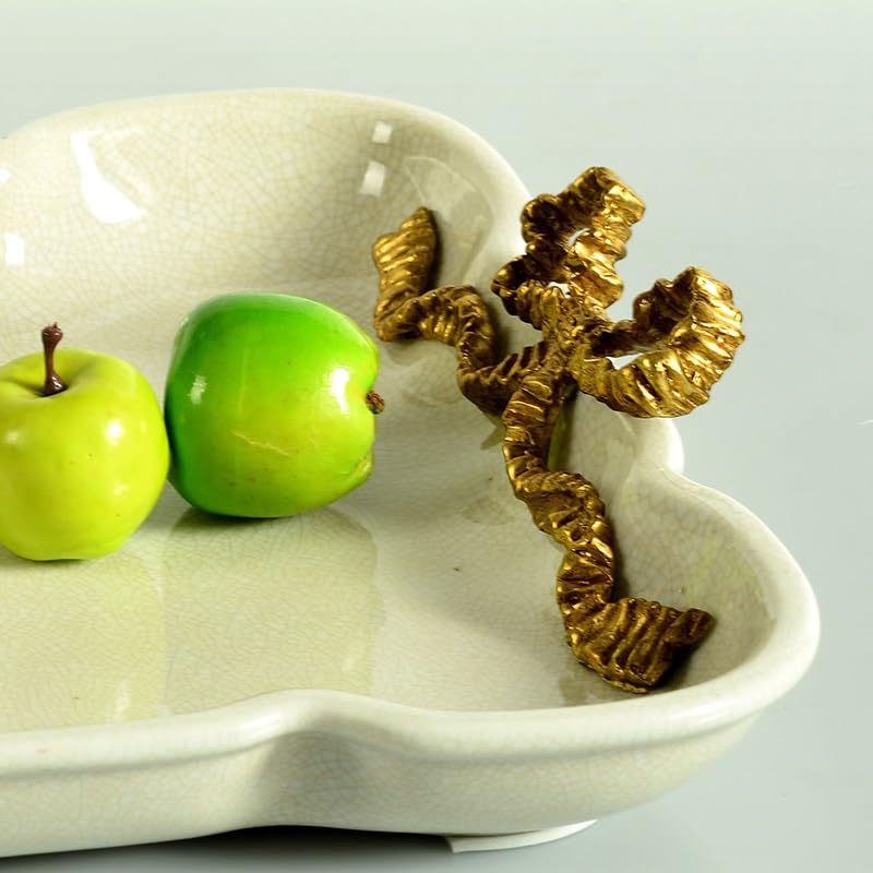 Talerz z owocami, kosz z owocami, taca na warzywa, biały ceramiczny prostokątny talerz z owocami, Villa Candy, suszony talerz z owocami, przechowywanie, ozdoby, prezent, salon, stolik kawowy, biurko,