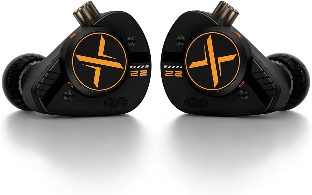 Fanmusic ooopusX Op.22 Headphones Two Dynamic Two Balanced Armature Drivers in-Ear Monitors Adjustable Tuning Options (3.5mm Without mic)