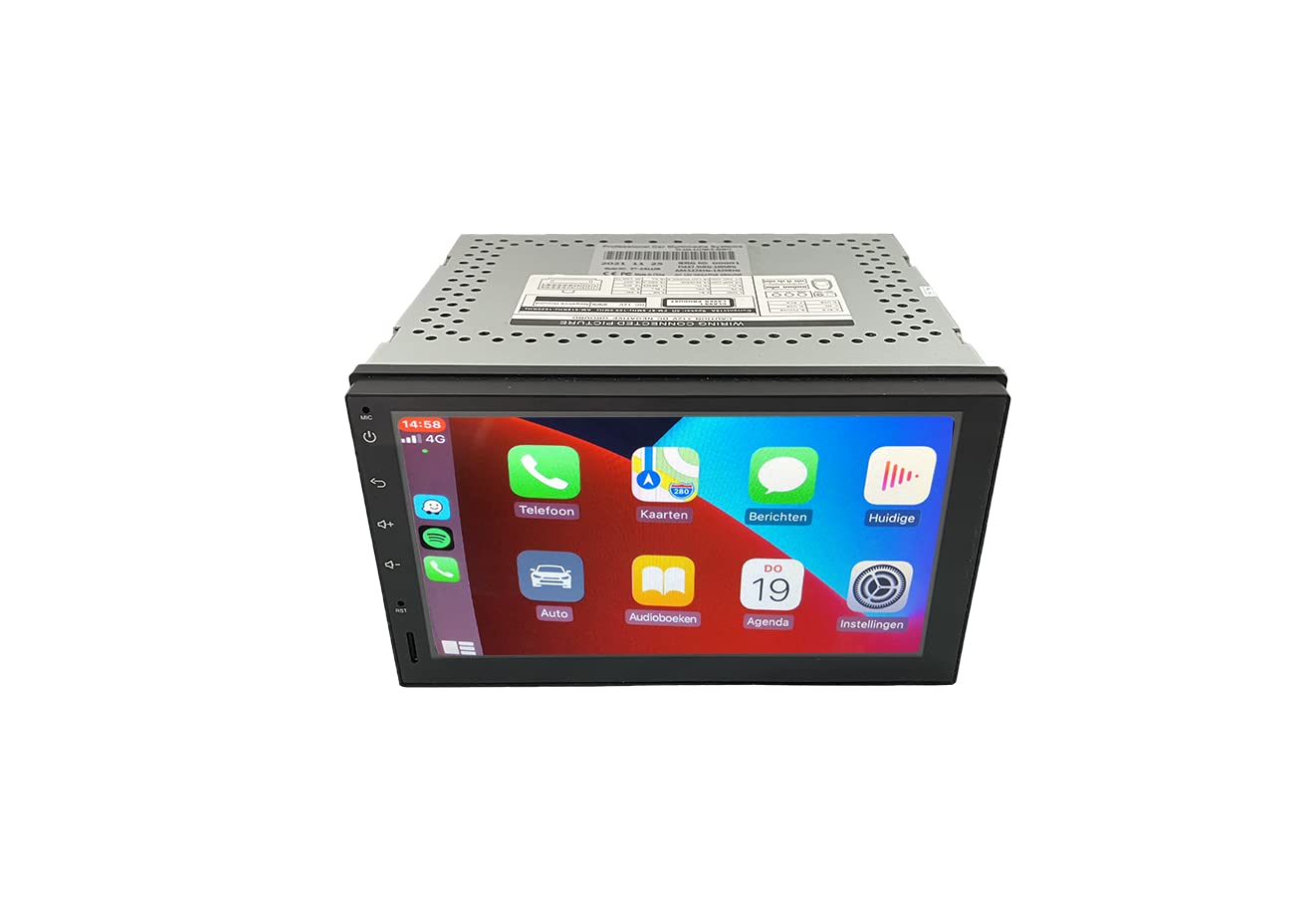 2-DIN Unterputz LKW/Wohnmobil Navigation- Carplay Android Auto - DAB Radio -WiFi - Wohnmobil Stellplätze/APPS - Europa