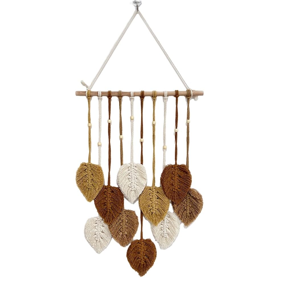 Allecto Plus - Macramé Wandbehang Regenboog Dromenvanger Decoratie Boho Kantoor Slaapkamer Woonkamer