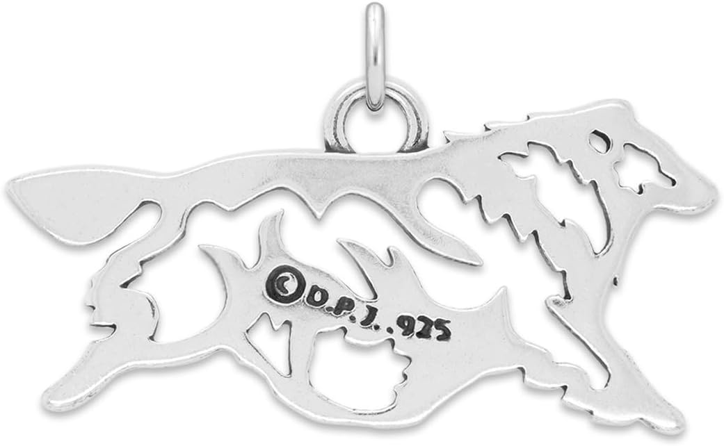 Sterling Silver Shetland Sheepdog Necklace, Gaiting Design, Handcrafted Jewelry For Dog Lovers - Image 5