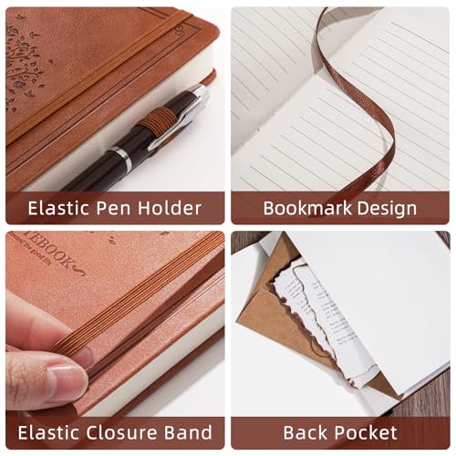 Carnet ligné cuir A5 rigide pour ne plus perdre vos notes - 3