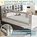 AquaVogue 3-Pack Bed Rails for Toddlers with Headboard Rod - Height Adjustable Baby Bed Rail Guard Specially Designed for Twin Size (74.8 x 74.8 x 39 Inch)