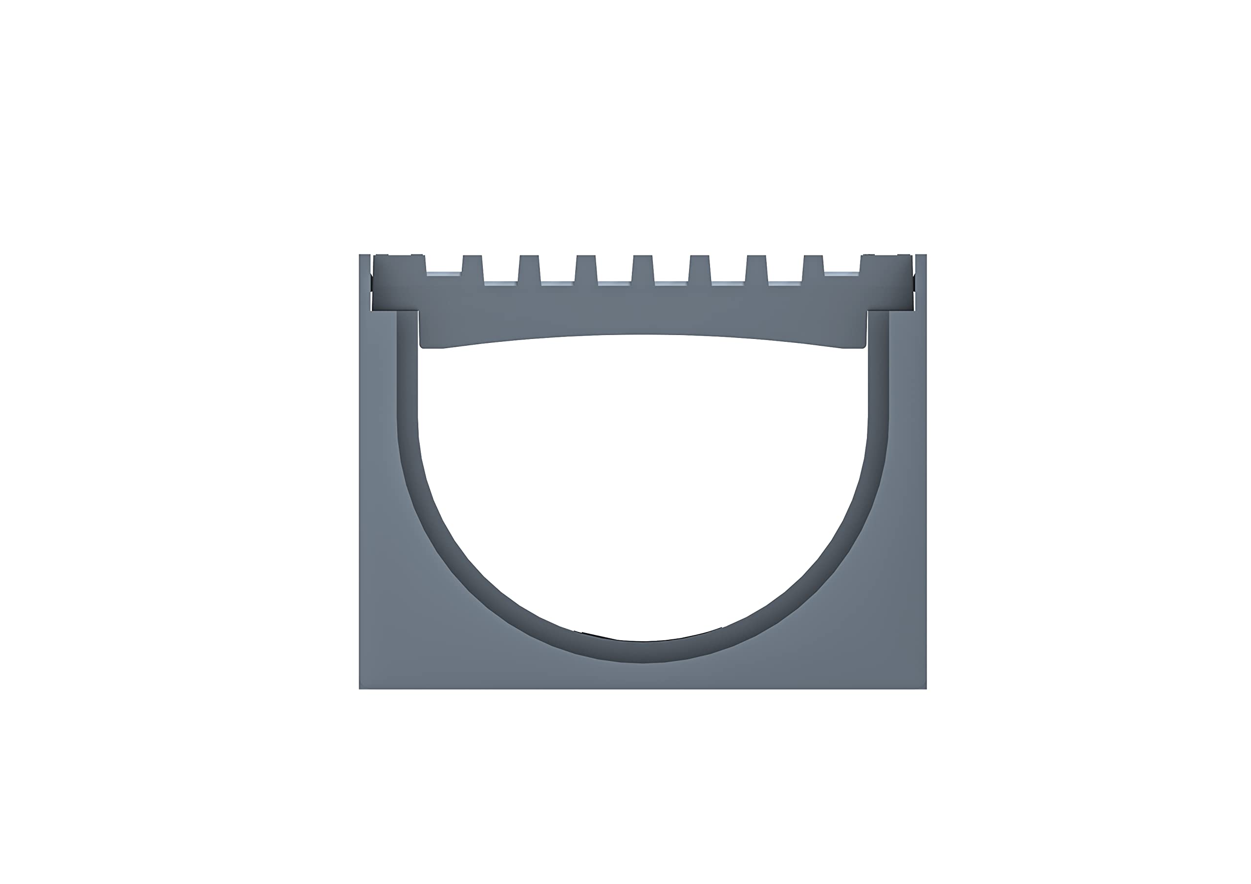 AxHeLL Canaleta de drenaje de agua de lluvia con rejilla de malla de plástico gris para drenaje, garajes, jardines, terrazas, bricolaje, 1 m x 120 x 92 mm (paquete de 3)