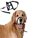 Pet Dog Nylon Loop Bite Bark Control Easy Fit Muzzle Black, Large