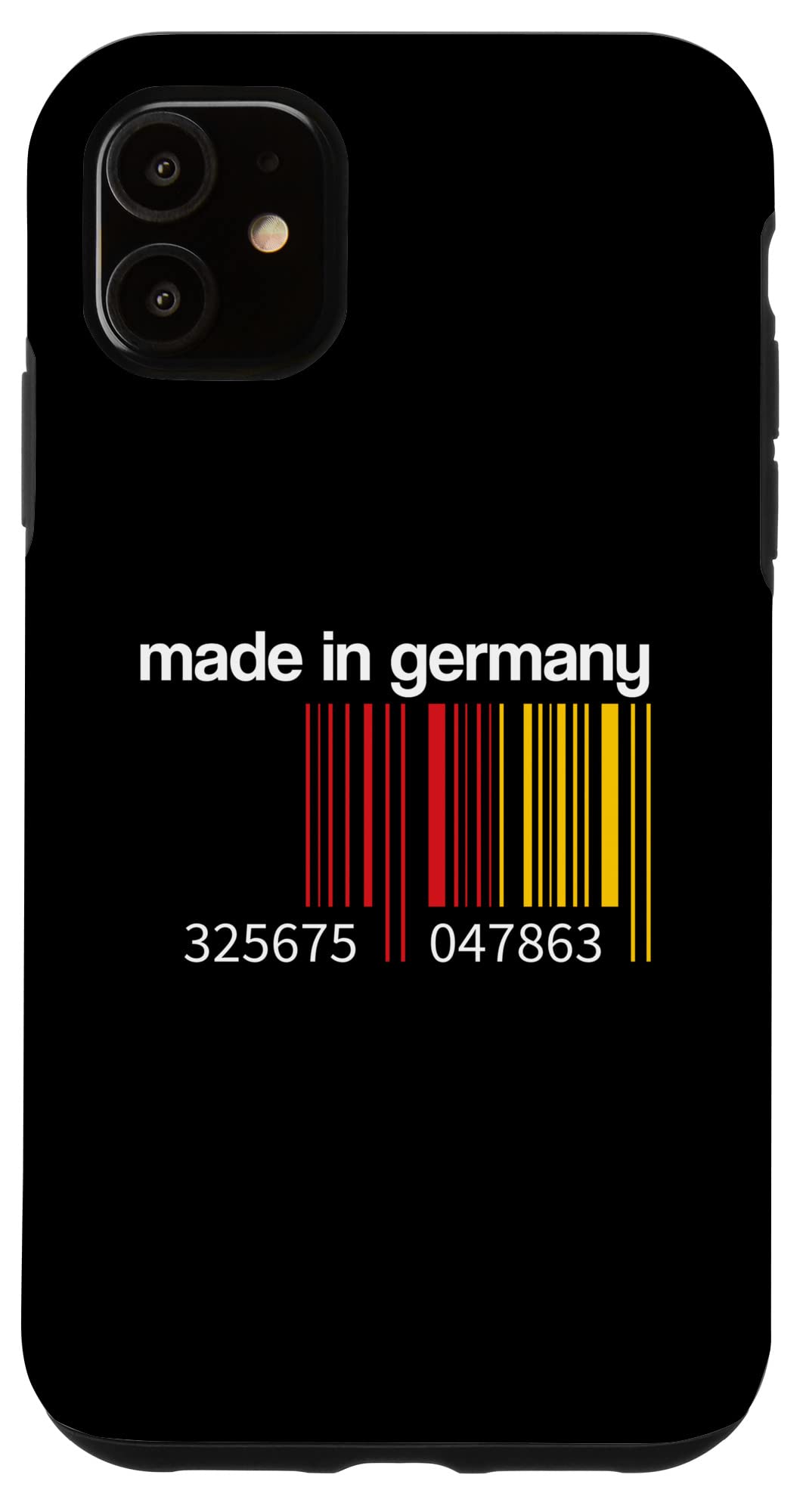 iPhone 11 Germany Flag Barcode Made in Germany Berlin German Case