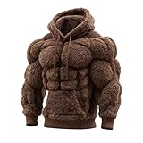 El regalo perfecto para hombres: Un éxito entre novios, maridos y aficionados al gimnasio. Esta sudadera con estampado muscular fusiona humor y estilo, lo que la convierte en un regalo ideal para cumpleaños, Navidad o eventos temáticos: cálida, ingeniosa y siempre bienvenida.