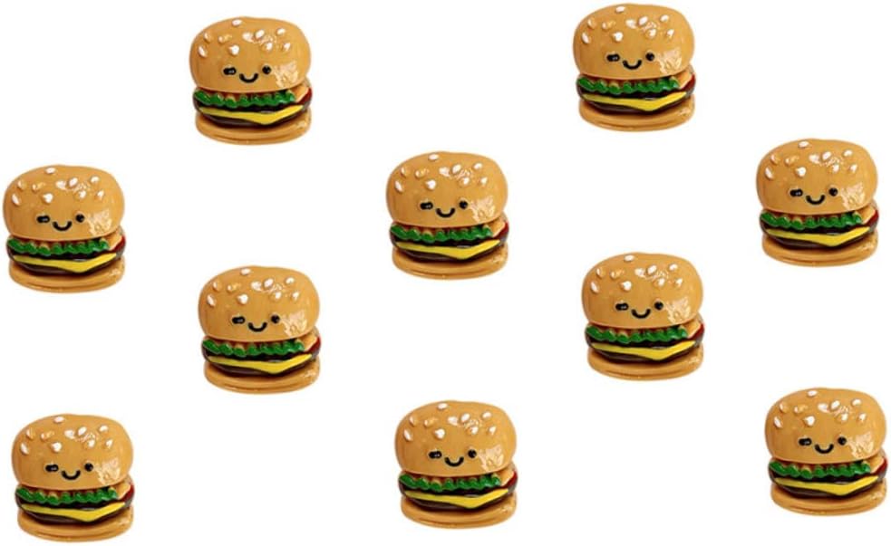 10pcs Creative Food Brooch Unique Cartoon Style for Clothes Bags Hats Decorative Accessories for Boys and Girls and Adults for Fashion and