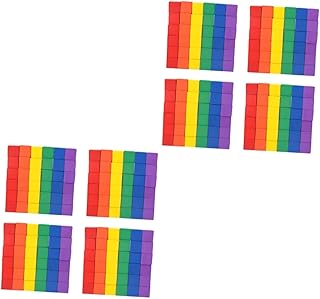 200 Peças De Blocos De Construção De Madeira De Madeira De Madeira Blocos Quadrados De Madeira Cubos Quadrados DIY Cubos De Artesanato De Madeira Cubo DIY Auxiliares De Ensino TEHAUX