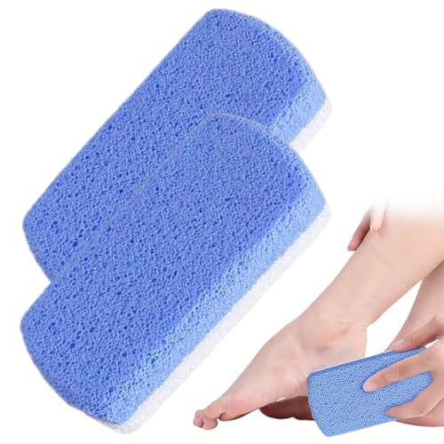 MKEAWWU Pierre Ponce Double Action - 2 Unités - Élimine La Peau Dure Et Adoucit La Peau