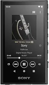 Sony Leitor de música digital portátil NW-A306 Walkman de 32 GB de alta resolução com Android, bateria de até 36 horas, Wi-Fi, Bluetooth e USB tipo C – Preto NW-A306/B, preto