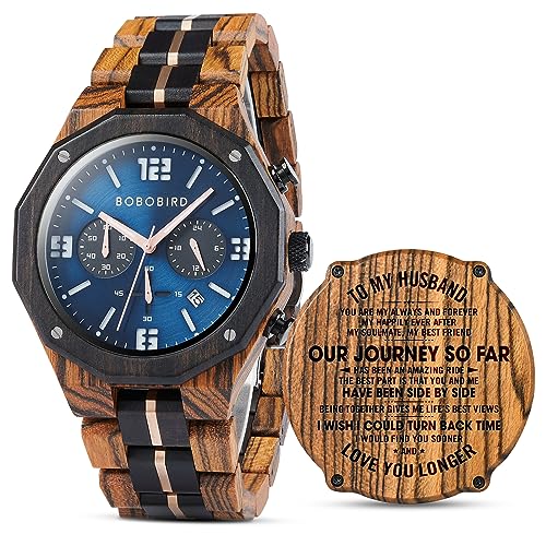 2win-Engraved-Wooden-Watches-for-Men-Chronograph-Military-Luxury-Personalized-Customized-Wrist-Watches-for-Husband-My-Man-Boyfriend-Dad-Son-B-to-My-Husband