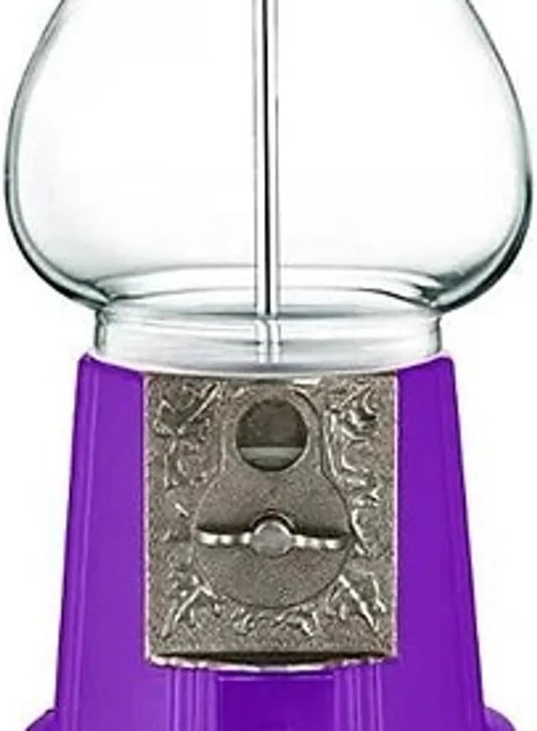 PURPLE 15" Tall Gumball Machine with Antique style Stand