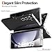 Foluu Clear Case for Samsung Galaxy Z Fold 5 with Front Built-in Screen Protector - Scratch Resistant Hard PC Back Bumper Protective Shockproof Cover for Samsung Galaxy Z Fold5 5G 2023