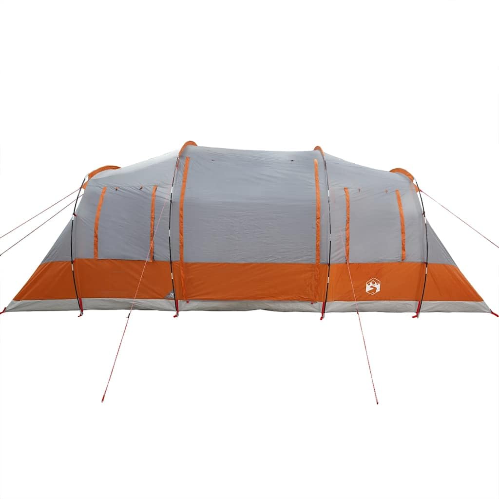 Tenda a tunnel per 4 persone con due cabine letto in design impermeabile verde per avventure in campeggio