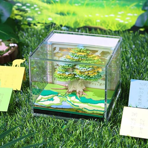 Calendrier 3D 2026 cadeau original bloc-notes cabane arbre planificateur fin d'année