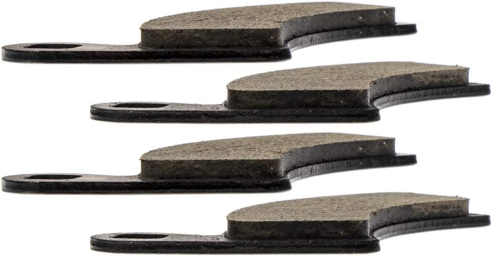 NICHE Front Rear Brake Pad Set for Polaris Ranger 500 570 800 2205949 2203747 1911228 Organic Alloy Steel (Pack of 2)