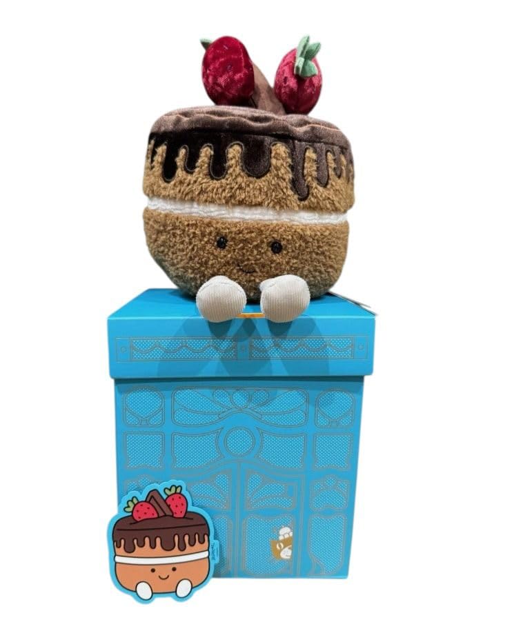 Jelly Glacy Choclate Cake Soft Plush 22 cm JeIIy Cat With Box
