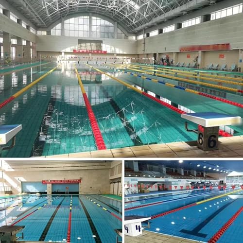 Cuerda de seguridad para piscina, divisor de carril antiondas de alta flotabilidad para piscinas públicas y playas, líneas flotantes duraderas para mayor seguridad y visibilidad