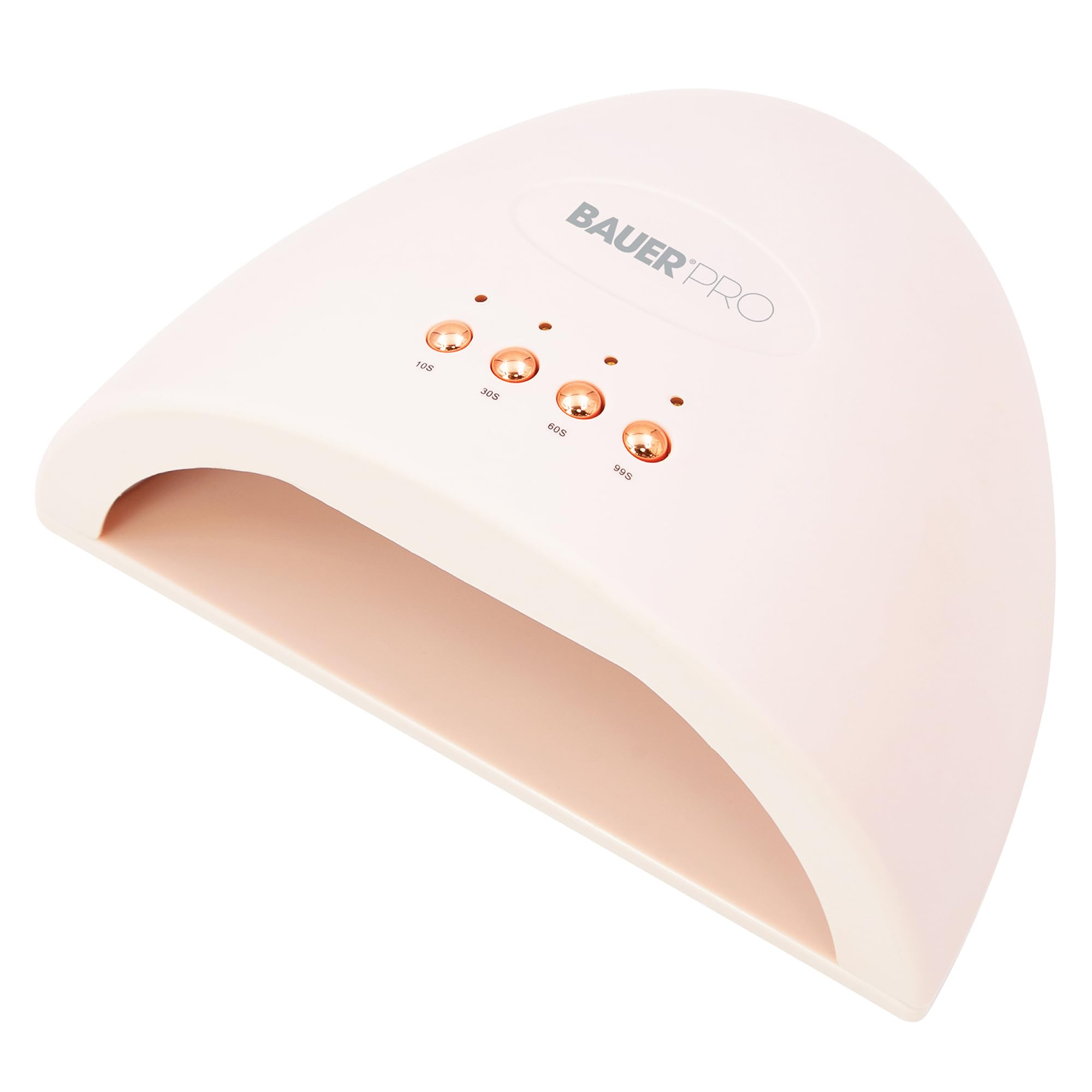 Bauer Professional UV Nail Lamp LED Gel Nail Dryer / 24W Portable Nail Light with 4 Timer Settings/Dual Wavelength USB Powered Curing Lamp for Gel Polish & Nail Art 38699