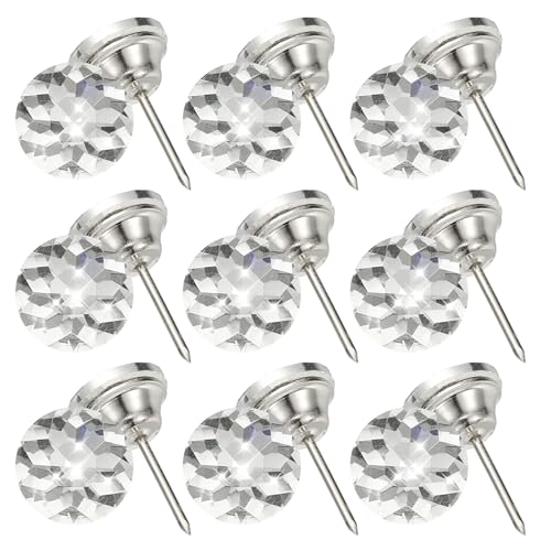 Clous d'ameublement cristal 18mm uxcell pour capitonner un canapé et lit - 2