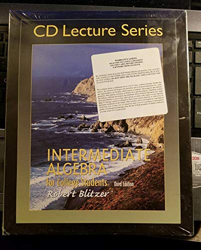 Intermediate Algebra for College Students CD Le... 0130619329 Book Cover