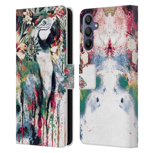 Carcasa de cuero tipo libro para Samsung Galaxy A15 protectora con tarjetero y soporte integrado