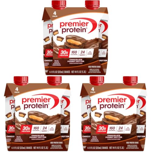 Image of Premier Protein 30g High Protein Shake, Chocolate Peanut Butter, 11 Fl Oz (Pack of 12)
