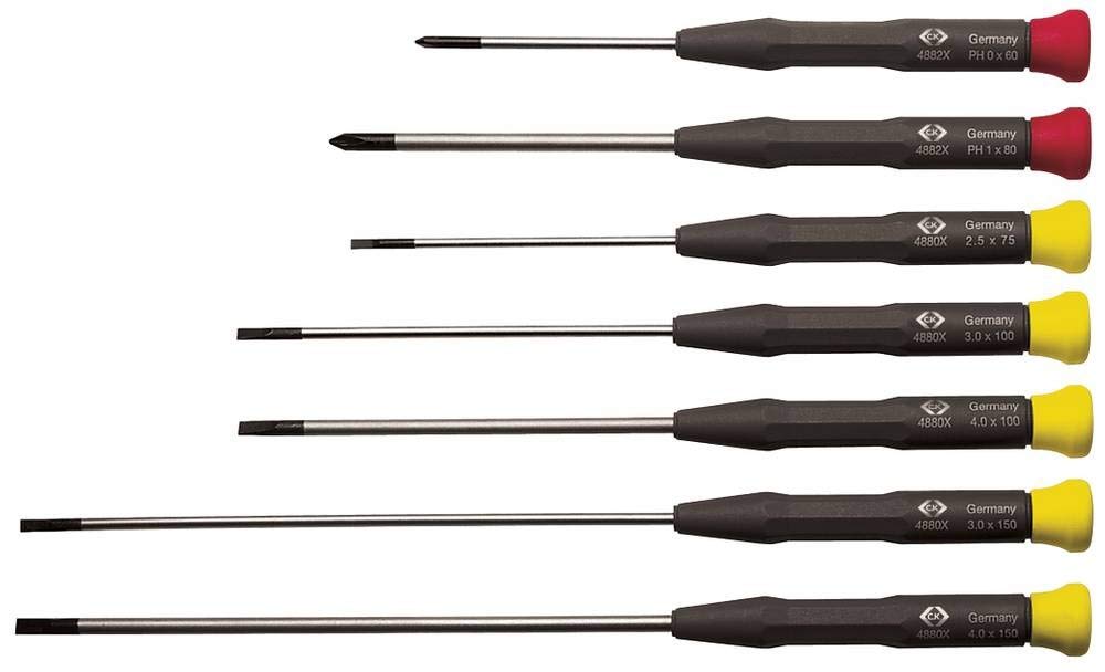 C.k Multicolor T4883x Precision Slotted And Phillips Screwdriver Set