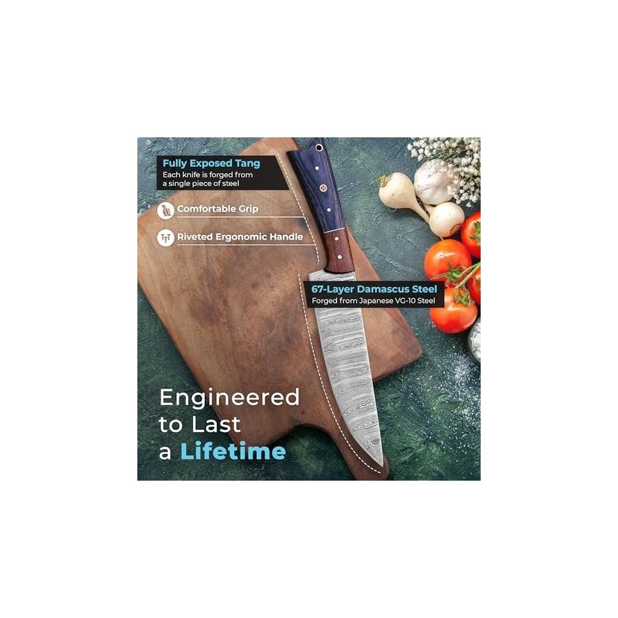 Chef-Knife-Set-5-Piece-Premium-Japanese-Steel-Damascus-Chef-Knife-Set-Perfect-for-Sushi-and-Cooking-with-Sharp-Edges-and-Tsunami-Wave-Pattern Chef Knife Set - 5 Piece Premium Japanese Steel Damascus Chef Knife Set, Perfect for Sushi and Cooking, with Sharp Edges and Tsunami Wave Pattern