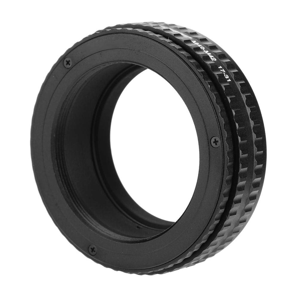 Vbestlife Regulowany adapter Helicoid z ogniskiem M42 do M42 skupiający helikoid adapter do montażu obiektywu makro rura akcesorium (17 mm-31 mm)