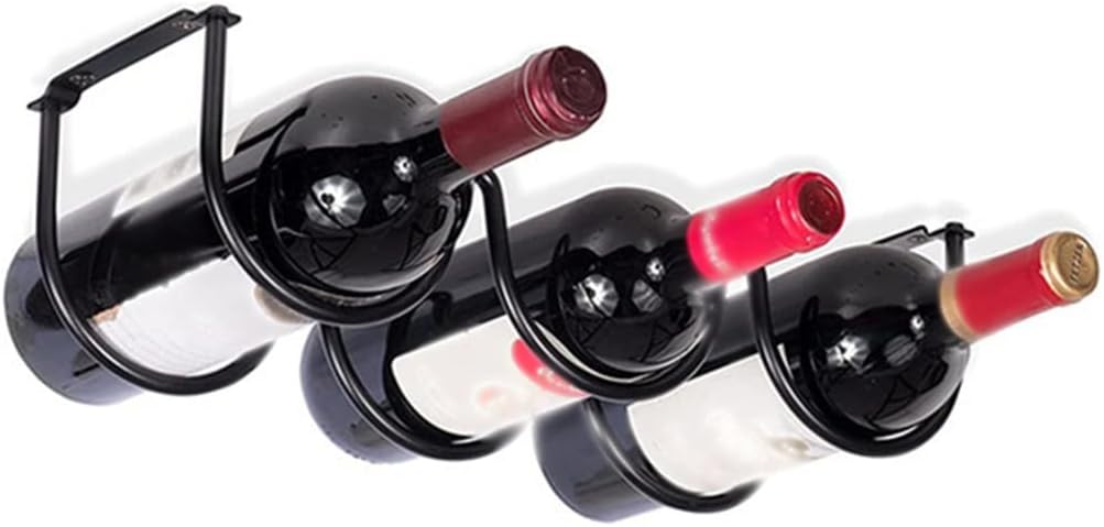 1 Pack Wine Bottle Rack Iron Display Shelf Under Cabinet Dining Room Home Storage