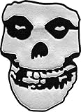 Misfits Skull Back Patch, Black, Silver, 7.375' x 10'