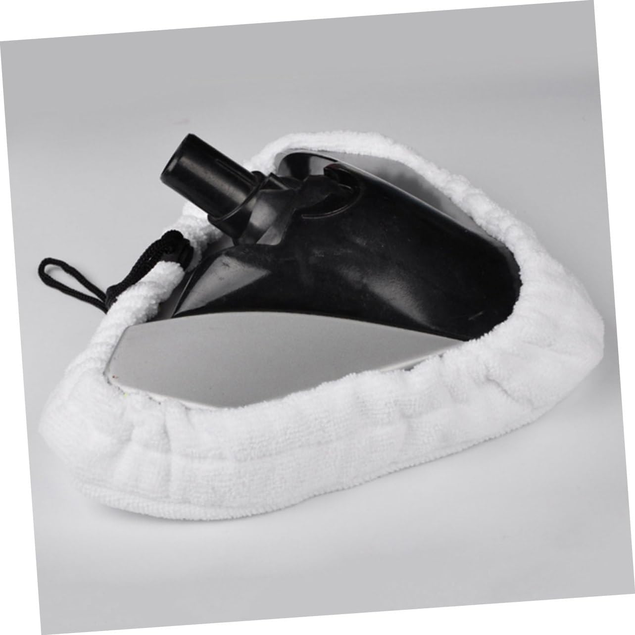 Amosfun 9pcs Washable Triangular Pad Covers for All Hard Floors Soft Reusable Cleaning Cloths for Efficient Mopping Tiles Laminate and More White