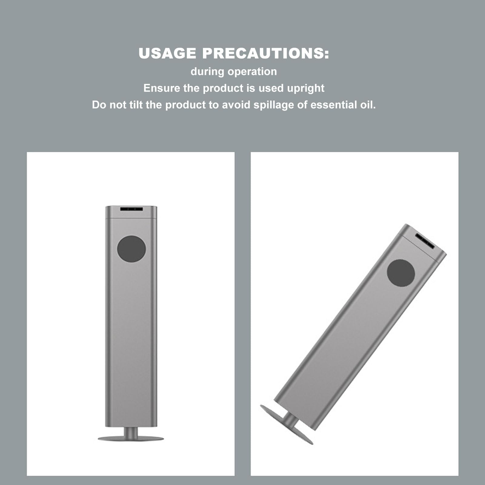 Diffusore di Oli Essenziali di Grande capacità, Design a Colonna da Pavimento, Macchina per Aria Profumata da 1,5 Litri, con Funzione Timer per Casa, Hotel, Ufficio(EU 100-240 V)