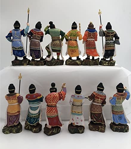 Amazon｜仏像 十二神将 十二体一組 十二干支 仏像彫刻 木彫り 木材 極