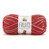 Premier Yarns Fruits Yarn, Acrylic Yarn for Crocheting and Knitting, 235 yds, Guava